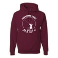 thumbnail image 1 of Wild Bobby, Can't Work Today My Arm Is In A Cast, Fishing, Unisex Graphic Hoodie Sweatshirt, Maroon, Medium, 1 of 5