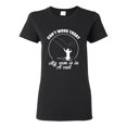 thumbnail image 1 of Wild Bobby, Can't Work Today My Arm Is In A Cast, Fishing, Women Graphic Tee, Black, Small, 1 of 5
