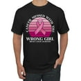 thumbnail image 1 of Wild Bobby Cancer Messed With the Wrong Girl Breast Cancer Awareness Men Tee, Black, Small, 1 of 6