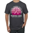 thumbnail image 1 of Wild Bobby Cancer Messed With the Wrong Girl Breast Cancer Awareness Men Tee, Charcoal, 5X-Large, 1 of 6