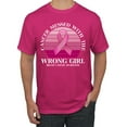 thumbnail image 1 of Wild Bobby Cancer Messed With the Wrong Girl Breast Cancer Awareness Men Tee, Fuschia, XX-Large, 1 of 6