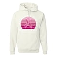 thumbnail image 1 of Wild Bobby Cancer Messed With the Wrong Girl Breast Cancer Awareness Unisex Hoodie Sweatshirt, White, X-Large, 1 of 6
