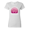 thumbnail image 1 of Wild Bobby Cancer Messed With the Wrong Girl Breast Cancer Awareness Women Graphic Tee, White, Large, 1 of 6