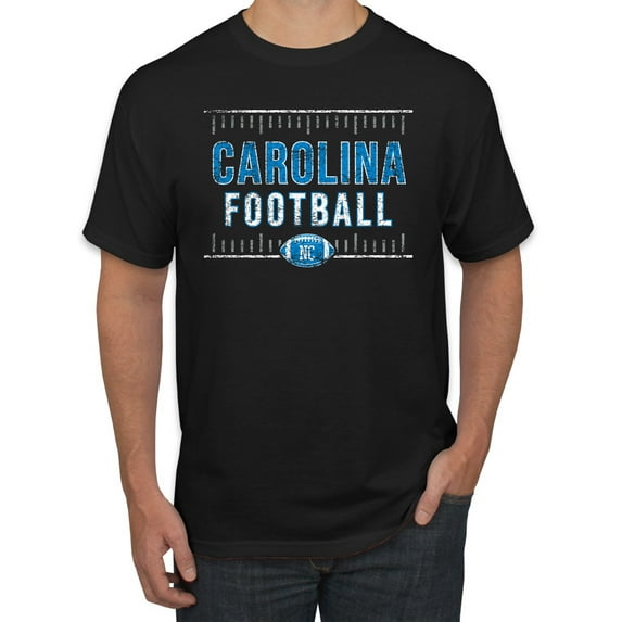 Wild Bobby Carolina CAR Hometown City Football Fan Pride Sports Men's Graphic T-Shirt, Black, X-Large