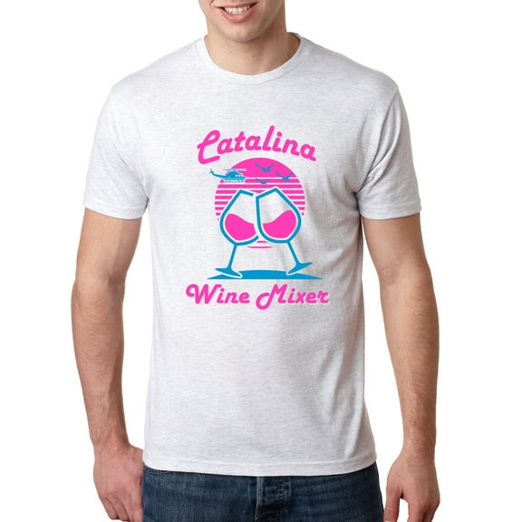 Wild Bobby, Catalina Wine Mixer Island Prestige Movie| Mens Pop Culture Premium Tri Blend T-Shirt, Heather White, Small