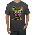 thumbnail image 1 of Cats Are Like Potato Chips Colorful Rainbow Cat Animal Lover Men's Graphic T-Shirt, Heather Black, Medium, 1 of 3