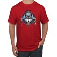 thumbnail image 1 of Wild Bobby, Celtic Wolf, Animal Lover, Men Graphic Tees, Red, 5XL, 1 of 3
