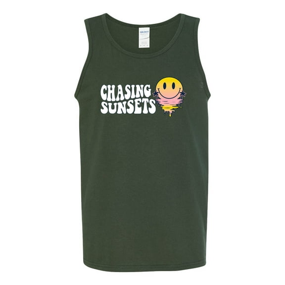 Wild Bobby Chasing Sunsets Streetwear Men Tank Top