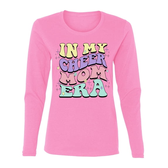 Wild Bobby Cheer Mom Era Women Graphic Long Sleeve Tee
