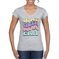 thumbnail image 1 of Wild Bobby Cheer Mom Era Women Standard V-Neck Tee, 1 of 6
