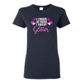 thumbnail image 1 of Wild Bobby, Cheer So Hard I Sweat Glitter Cheerleading Gift Team Squad, Pop Culture, Women Graphic Tee, Navy, XX-Large, 1 of 4