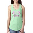 thumbnail image 1 of Wild Bobby, Cheer So Hard I Sweat Glitter Cheerleading Gift Team Squad, Pop Culture, Women Racerback Tank Top, Mint, Large, 1 of 4