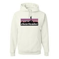 thumbnail image 1 of Wild Bobby Cheerleader Silhouette Girl Sports Unisex Graphic Hoodie Sweatshirt, White, 3X-Large, 1 of 5