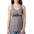 thumbnail image 1 of Wild Bobby Cheerleader Silhouette Girl Sports Women Racerback Tank Top, Heather Grey, X-Large, 1 of 5