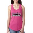 thumbnail image 1 of Wild Bobby, Cheerleader Silhouette Girl Sports Women Racerback Tank Top, Raspberry, Small, 1 of 5