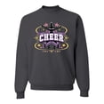 thumbnail image 1 of Wild Bobby Cheerleading All Stars Girl Sports Unisex Crewneck Graphic Sweatshirt, Charcoal, Small, 1 of 5