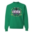 thumbnail image 1 of Wild Bobby Cheerleading All Stars Girl Sports Unisex Crewneck Graphic Sweatshirt, Kelly, 4X-Large, 1 of 5