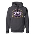 thumbnail image 1 of Wild Bobby Cheerleading All Stars Girl Sports Unisex Graphic Hoodie Sweatshirt, Charcoal, Small, 1 of 5