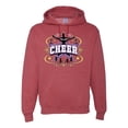 thumbnail image 1 of Wild Bobby Cheerleading All Stars Girl Sports Unisex Graphic Hoodie Sweatshirt, Vintage Heather Red, X-Large, 1 of 5