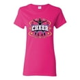thumbnail image 1 of Wild Bobby Cheerleading All Stars Girl Sports Women Graphic Tee, Fuschia, Large, 1 of 5