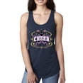 thumbnail image 1 of Wild Bobby Cheerleading All Stars Girl Sports Women Racerback Tank Top, Navy, Small, 1 of 5