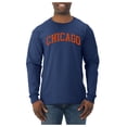 thumbnail image 1 of Wild Bobby Chicago CHI American Football Cities | Classic Varsity College Style Fantasy Fan, Trendy Team Streetwear Sports Mens Long Sleeve Shirt, 1 of 6