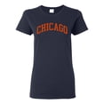 thumbnail image 1 of Wild Bobby Chicago CHI American Football Cities | Classic Varsity College Style Fantasy Fan, Trendy Team Streetwear Sports Womens Graphic T-shirt, 1 of 6