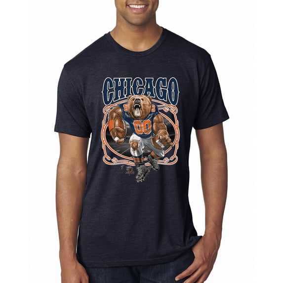 Wild Bobby, Chicago Fan | CHI Fantasy Football ,Sports, Men Premium Tri Blend Tee, Vintage Navy, XX-Large