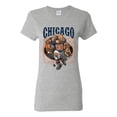 thumbnail image 1 of Wild Bobby, Chicago Fan | CHI Fantasy Football ,Sports, Women Graphic Tee, Heather Grey, Large, 1 of 4