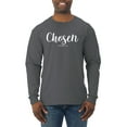thumbnail image 1 of Wild Bobby Chosen 1 Peter 2:9 Inspirational/Christian Men Long Sleeve Shirt, Charcoal, X-Large, 1 of 5