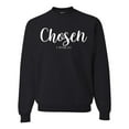 thumbnail image 1 of Wild Bobby Chosen 1 Peter 2:9 Inspirational/Christian Unisex Crewneck Graphic Sweatshirt, Black, Small, 1 of 5