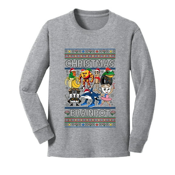 Wild Bobby Christmas Brainrot Christmas Sweater | Holiday Youth Longsleeve Shirt