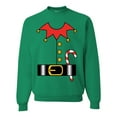 thumbnail image 1 of Wild Bobby Christmas Elf Suit Christmas Unisex Sweater | Holiday Unisex Crewneck Sweatshirt, 1 of 5