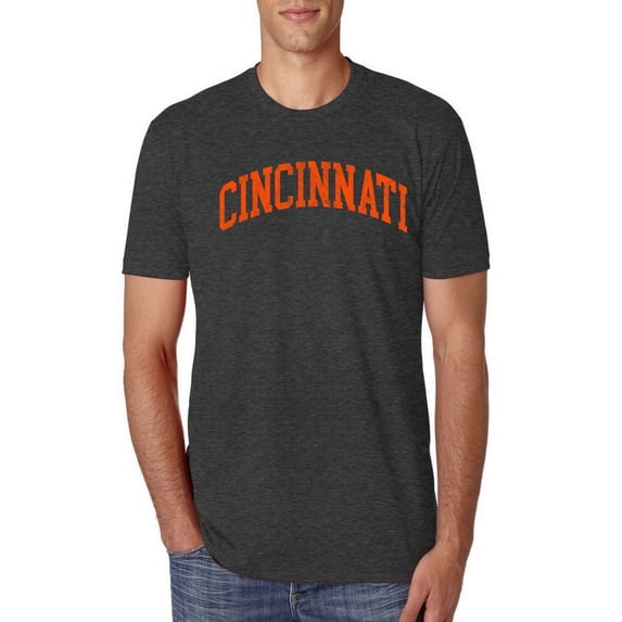 Wild Bobby Cincinnati CIN American Football Cities | Classic Varsity College Style Fantasy Fan, Trendy Team Streetwear Sports Mens Premium Tri Blend T-Shirt