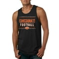 thumbnail image 1 of Wild Bobby Cincinnati CIN Hometown City Football Fan Pride Sports Men's Graphic Tank Top, Black, XX-Large, 1 of 6