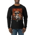 thumbnail image 1 of Wild Bobby Cincinnati Fan | CIN Fantasy Football Sports Men Long Sleeve Shirt, Black, Small, 1 of 5