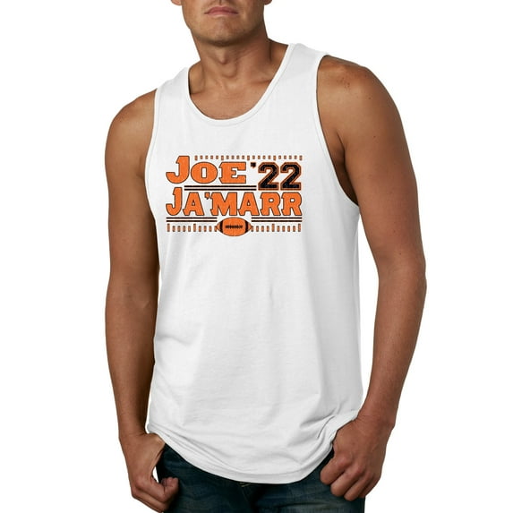 Wild Bobby Cincinnati Football Joe Ja'Marr 22 Sports Men Graphic Tank Top, White, XX-Large