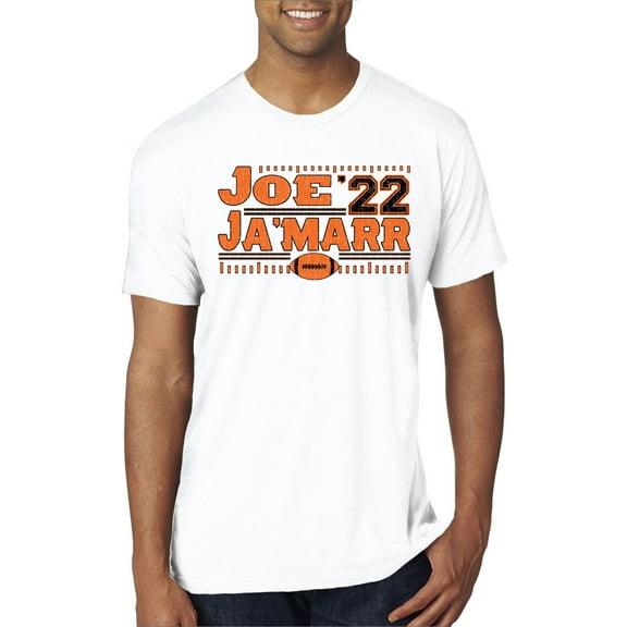 Wild Bobby Cincinnati Football Joe Ja'Marr 22 Sports Men Premium Tri Blend T-Shirt, True White, Small