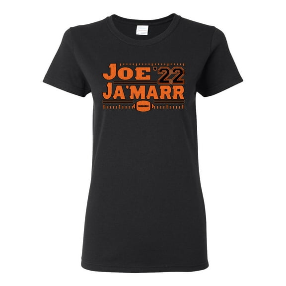 Wild Bobby Cincinnati Football Joe Ja'Marr 22 Sports Women Graphic T-Shirt, Black, Small