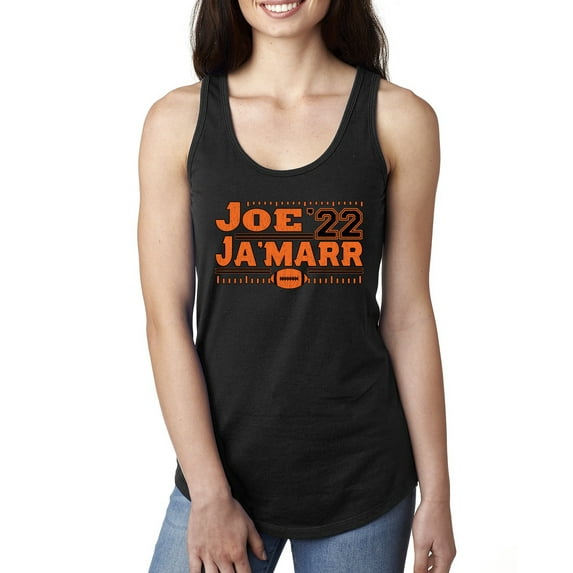 Wild Bobby Cincinnati Football Joe Ja'Marr 22 Sports Women Racerback Tank Top, Black, X-Large