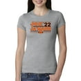 thumbnail image 1 of Wild Bobby Cincinnati Football Joe Ja'Marr 22 Sports Women Slim Fit Junior Tee, Heather Grey, Large, 1 of 5