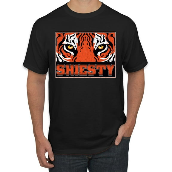 Wild Bobby, Cincinnati Football Joe Sheisty Sports Men Graphic Tee, Black, Small