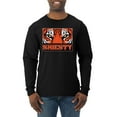 thumbnail image 1 of Wild Bobby Cincinnati Football Joe Sheisty Sports Men Long Sleeve Shirt, Black, Small, 1 of 5