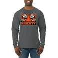 thumbnail image 1 of Wild Bobby Cincinnati Football Joe Sheisty Sports Men Long Sleeve Shirt, Charcoal, Small, 1 of 5