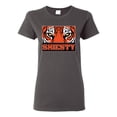 thumbnail image 1 of Wild Bobby Cincinnati Football Joe Sheisty Sports Women Graphic Tee, Charcoal, Medium, 1 of 5