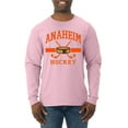 thumbnail image 1 of Wild Bobby City of Anaheim Hockey Fantasy Fan Sports Men's Long Sleeve Shirt, Light Pink, 3X-Large, 1 of 5