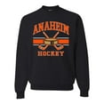 thumbnail image 1 of Wild Bobby City of Anaheim Hockey Fantasy Fan Sports Unisex Crewneck Sweatshirt, Black, Medium, 1 of 5