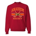 thumbnail image 1 of Wild Bobby City of Anaheim Hockey Fantasy Fan Sports Unisex Crewneck Sweatshirt, Red, Medium, 1 of 5