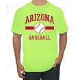 thumbnail image 1 of Wild Bobby City of Arizona Baseball Fantasy Fan Sports Men's T-Shirt, Safety Green, Large, 1 of 6