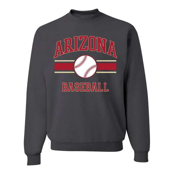 Wild Bobby City of Arizona Baseball Fantasy Fan Sports Unisex Crewneck Sweatshirt, Charcoal, X-Large